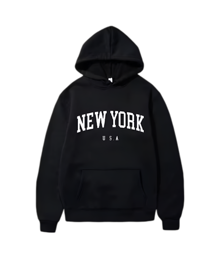 New York Basic Pullover Hoodie